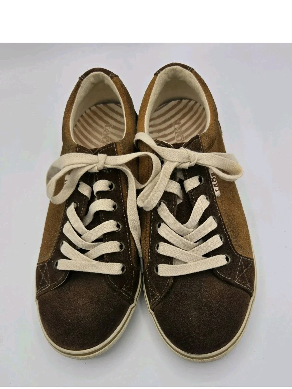 Taos Retro Star Shoes Womens Size 8 Brown Suede Walking Sneakers RES-12844A